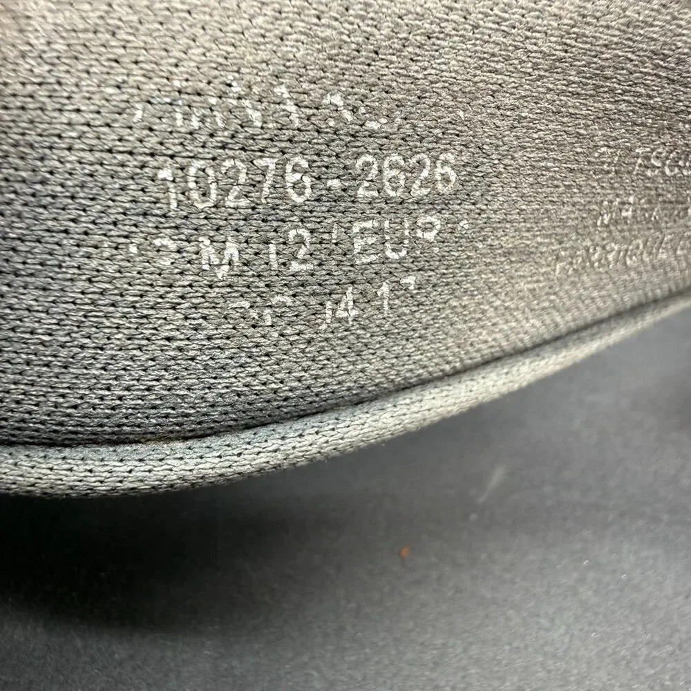 OluKai Ohana Koa Men's 12 Gray Leather Slip-On Flip Flop Sandals Comfort Shoes